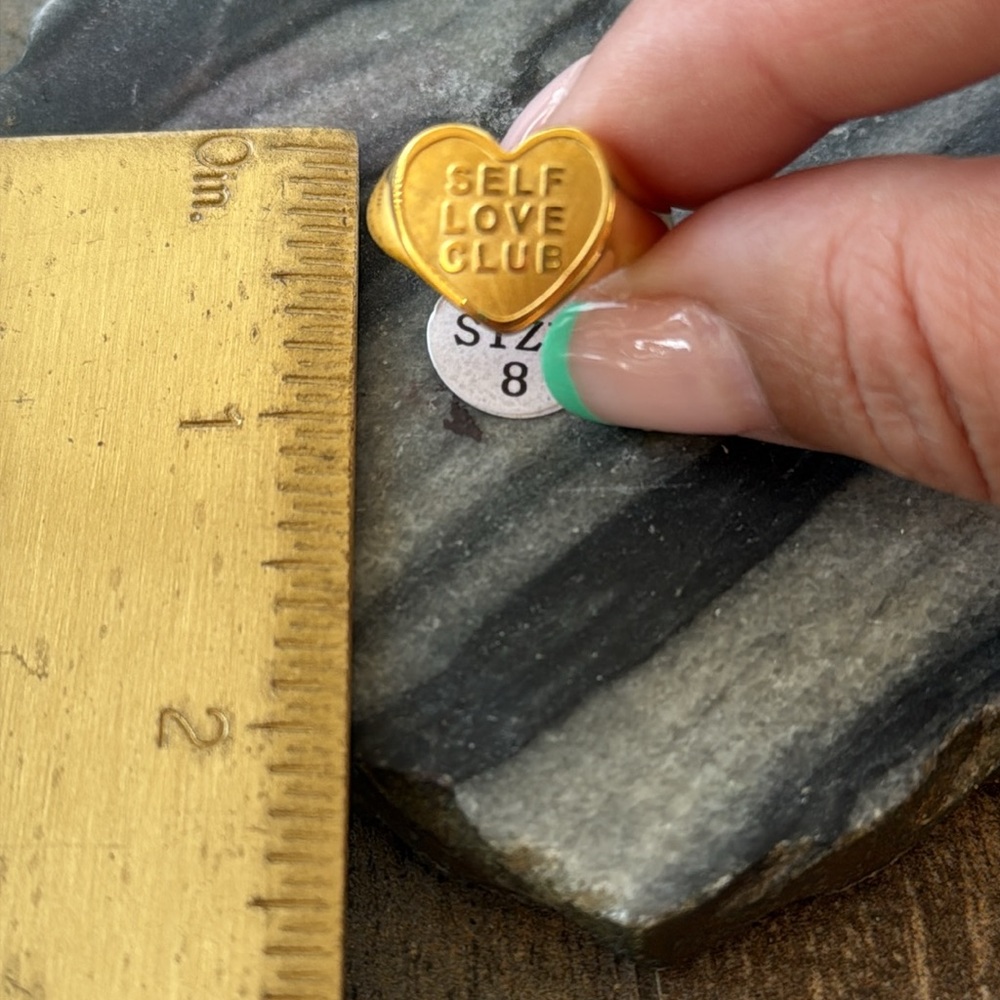 Self Love Club Heart Shaped Ring - Picture 9 of 11